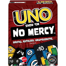 NO MERCY UNO - Classic color & number card game, board game NEW & OVP