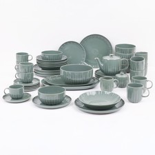 AMBITION Kombiservice für 6 Personen Tafelservice Geschirrset Ligne 48 Tlg.grün 
