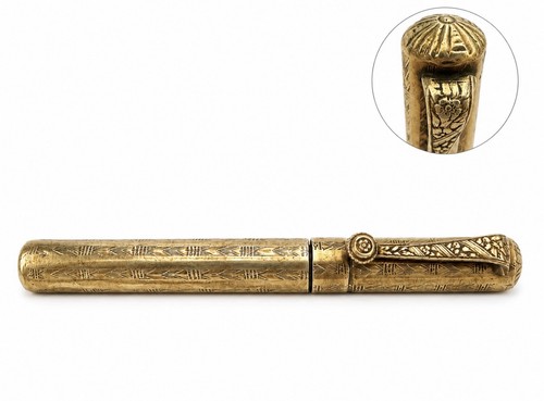 Goldplated füllfederhalter - goldplated,