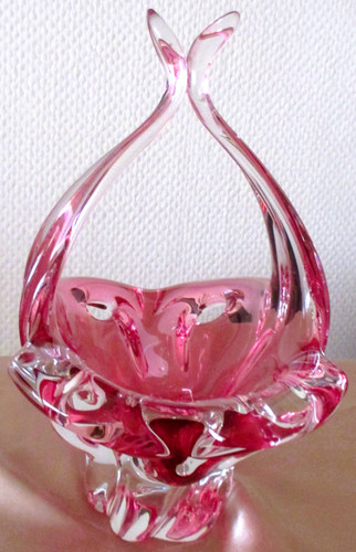Josef hospodka glaskorb schale - glaskorb,
