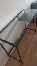 Ikea Vittsjö Laptoptische 2x schwarz glas Schreibtisch sideboard Balkon Garten 