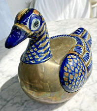 Ente Messing handbemalt