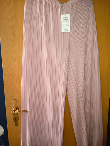 Zara damen plisseehose rosa - damen, xl