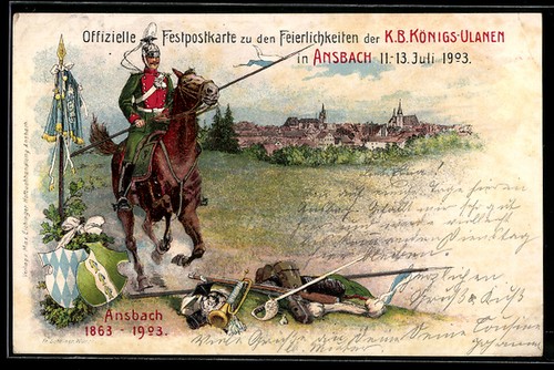Lithograph ansbach - lithograph,