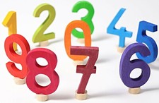 Geburtstagsring Festtagsring Grimm Zahlen Schulschrift Grimm´s bunt Grimm +BONUS