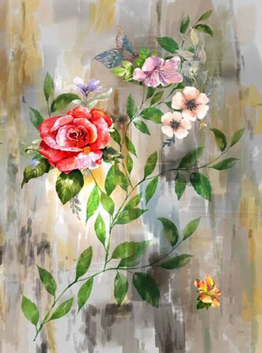 Wandbild abstrakte bunte - wandbild:,
