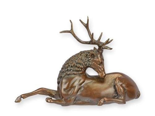 Bronzeskulptur hirsch replikat - hirsch,