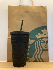 Starbucks Tumbler Cold to Go Bling Thermobecher  Studded schwarz 16oz NEU + TÜTE