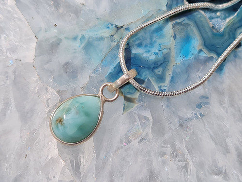 Larimar anhänger - anhänger, +