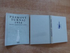 Turnierbuch MARIANSKE LAZNE Praha 1954 Memorial Jana Foltyse geb. + SU