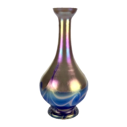Jugendstil glas vase - glas,
