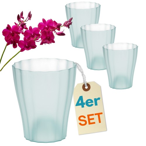 4er set orchideentopf - set,