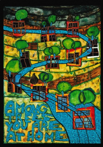 Kunstkarte hundertwasser - kunstkarte,