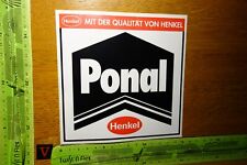 Alter Aufkleber Handwerk Bau Maler HENKEL Laim Kleber PONAL