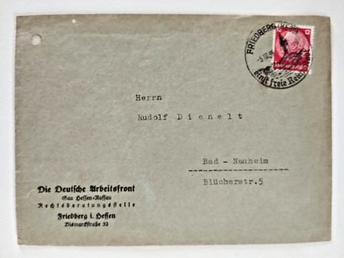 Brief deut arbeitsfront - d., deut.
