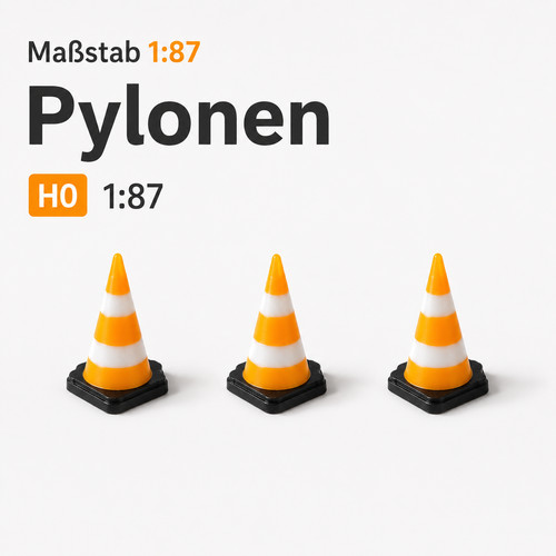 Leitkegel pylonen set - leitkegel,