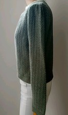 monari Strickjacke mit Reißverschluss, Gr. 38, khaki, mit Glitzer, Damen 