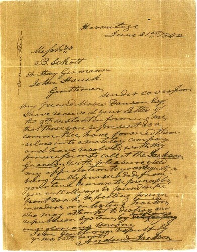 Andrew jackson signiertes - andrew,