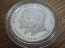 Marie Maria Sklodowska Pierre Curie Frankreich 100 Francs 1997 PP PROOF SILBER