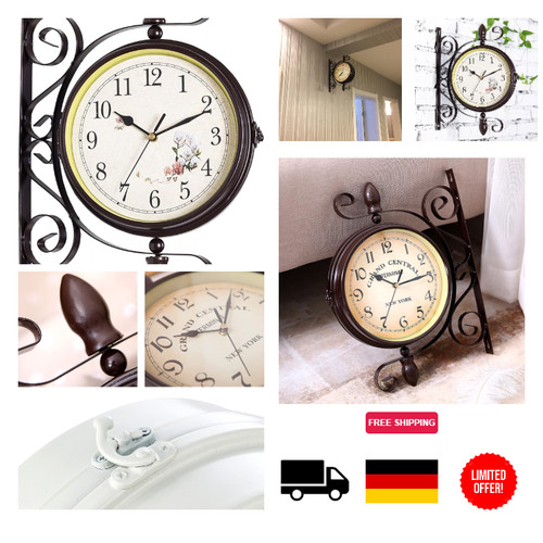 Doppelseitige bahnhofsuhr - doppelseitige,