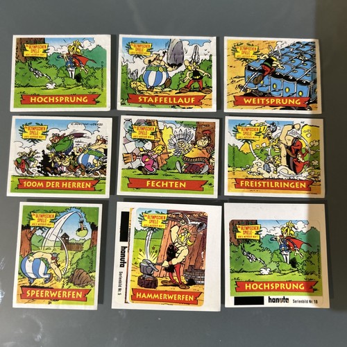 Hanuta sammelbilder asterix - 9x,