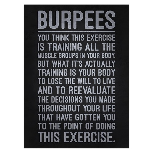 Motivationsposter für fitness - für,