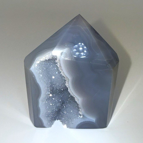 Blauer druzy agate turm - blauer,