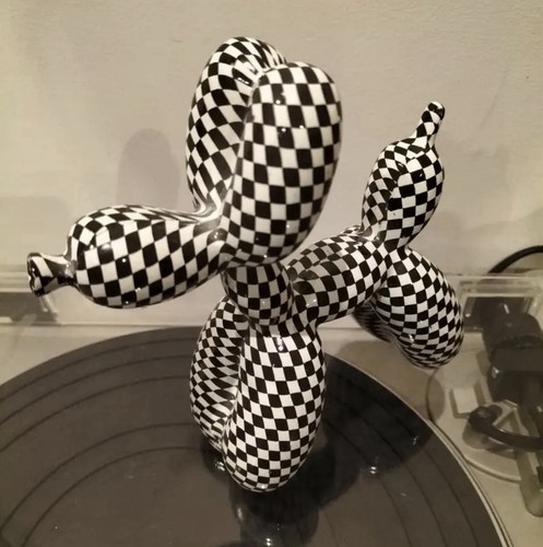 Balloon dog schwarz-weiß