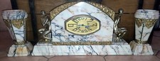 Art Deco clock c.1900 in white