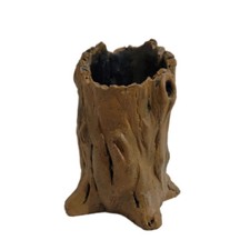 Dekotopf Handarbeit Baumstamm
