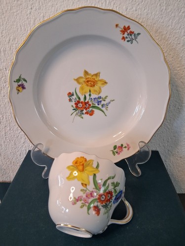 Meissen tasse teller mit - tasse,teller,