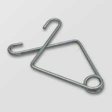 100x Deckenklemmen Deckenclip Odenwalddecke/Rasterdecken, Länge 32 mm,ØÖse 6,5mm