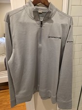 Porsche Quarter Zip- Grey -