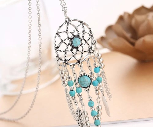 Halskette hexe wicca feder - wicca,