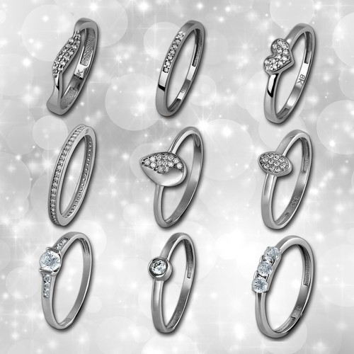 Damen echt gold ringe - damen,