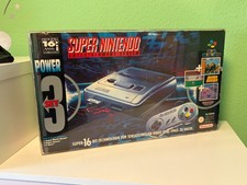 Super Nintendo Verpackung OVP Styropor Power 3 Set SNES Anleitungen Flyer