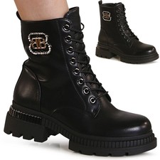 Damen Plateau Stiefeletten