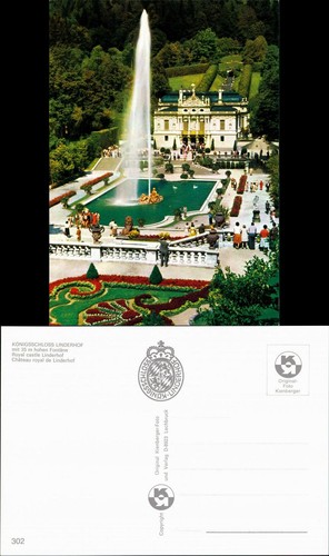 Ansichtskarte linderhof ettal - ansichtskarte, linderhof-ettal