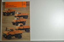 schöner Mercedes-Benz Unimog Allrad- und Zugmaschinen Prospekt U600 - U1700 1983