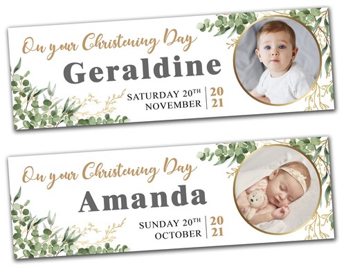 Personalisiertes taufbanner - personalisiertes,