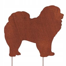 CHOW CHOW HUND FIGUR CORTEN