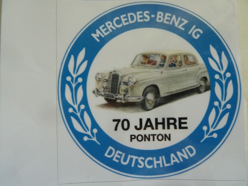 Werbeaufkleber mercedes - mercedes, 70