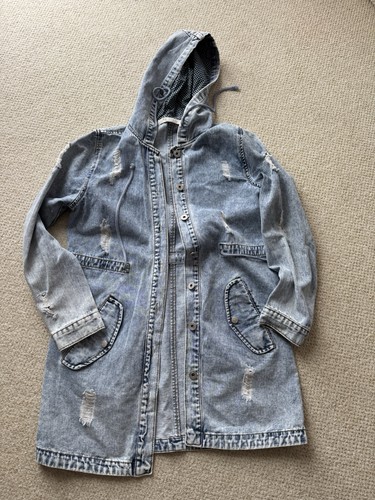 Jeans mantel bluse hemd - mantel,