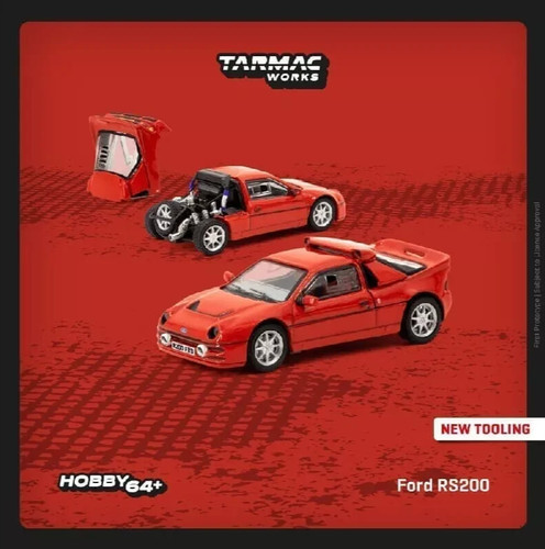 Tarmac works ford rs200 red - tarmac,