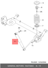 2X Original GM/OPEL 96473865 Stoßdämpfer hinten CHEVROLET Rezzo DAEWOO Rezzo Neu