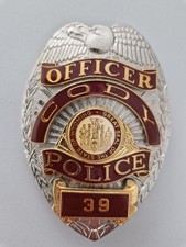 US Police Badge OFFICER CODY