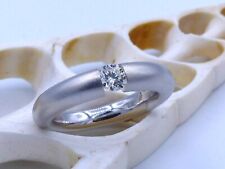 Brillant Solitär Spannring 0,4ct. in 750 Weißgold ;RG:55