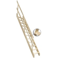 4iQ Wangentreppe "KOPENHAGA 545" Müllertreppe aus Fichtenholz