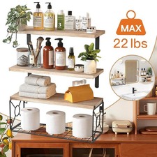 Schwebende Regale,Rustikale Badezimmerregale,Wandregale für Schlafzimmer Dekor