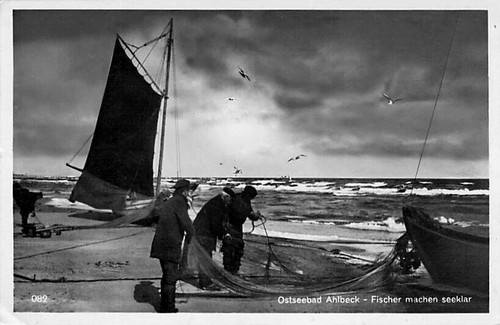 Ahlbeck fischer ostsee - ahlbeck, ak,